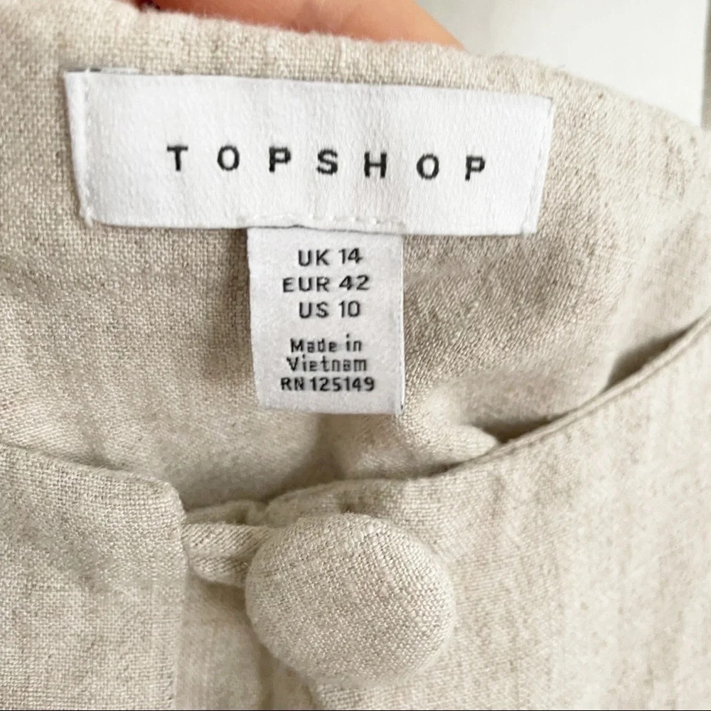 Topshop | linen romper - Picture 6 of 7